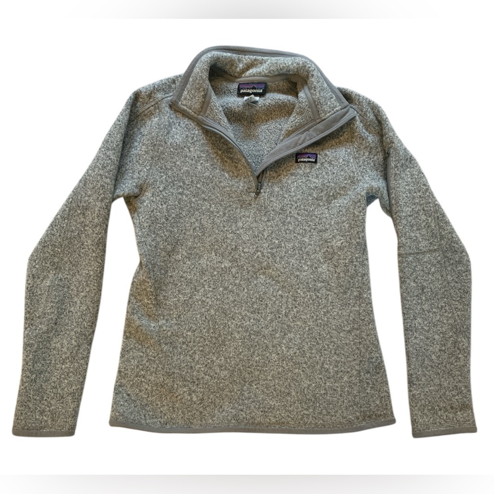 Patagonia Gray pullover Jacket with Quarter-Zip